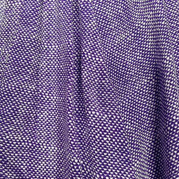 Joie Small S Purple Silk Textural Print Addie B Blouse Top VNeck 3/4 Sleeve - Picture 5 of 9
